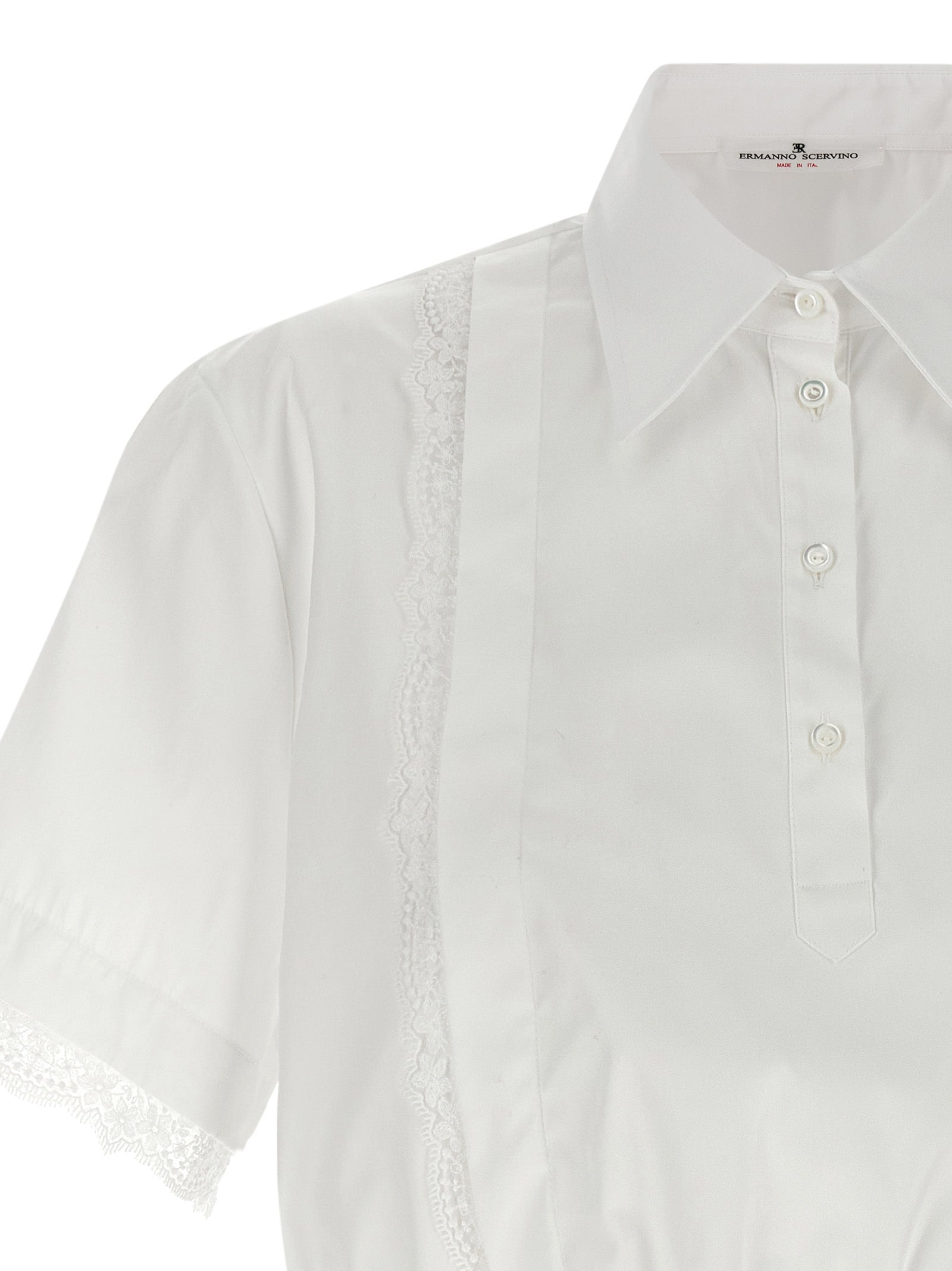 ERMANNO SCERVINO - ERMANNO SCERVINO - Lace insert shirt - Women’s Tops