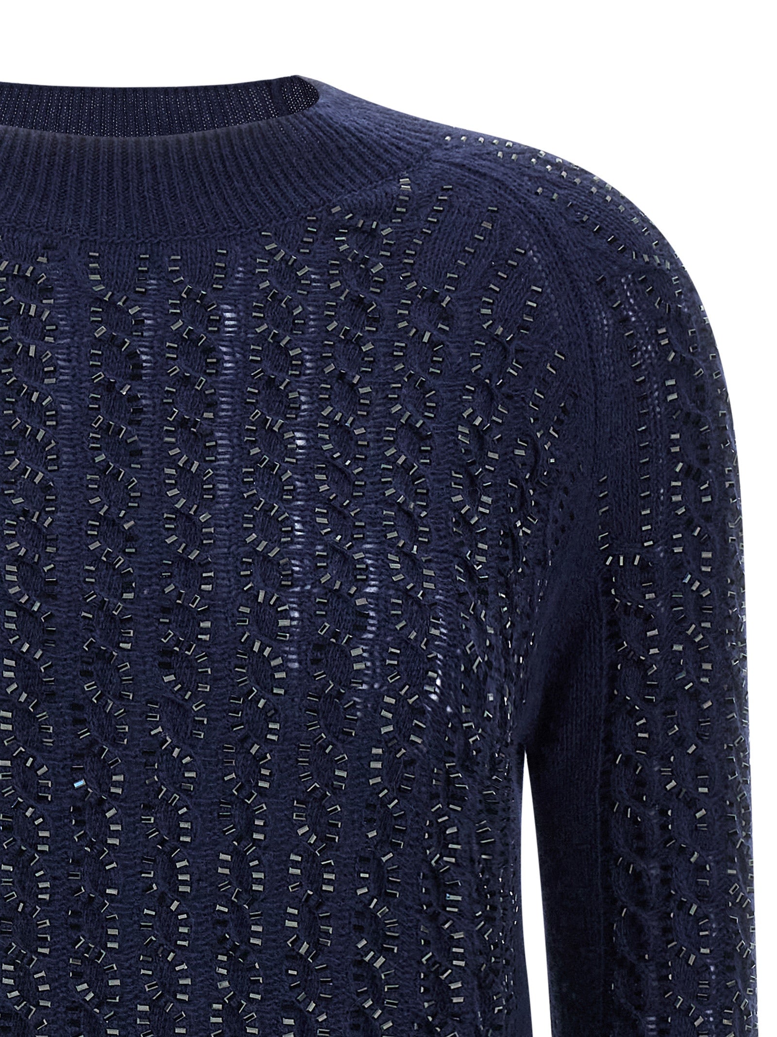 ERMANNO SCERVINO - ERMANNO SCERVINO - Baguette studded sweater - Women’s Knitwear