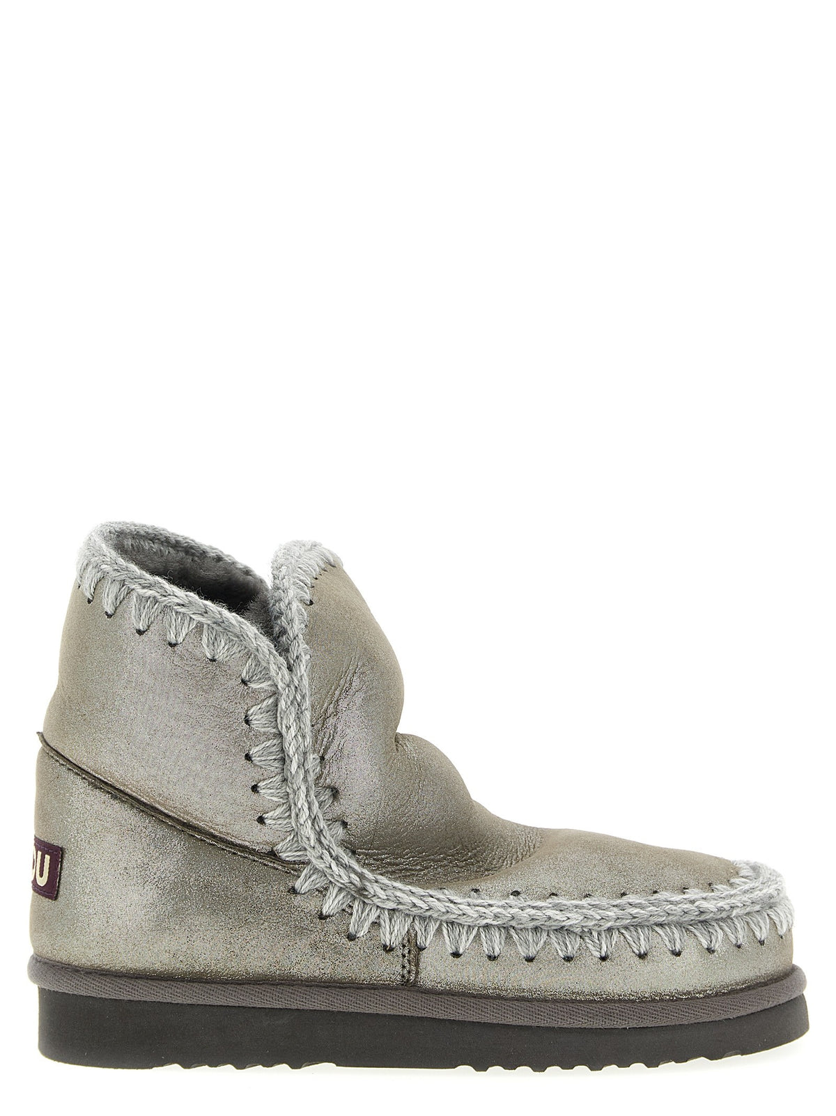 Mou Eskimo Ankle Boots Silver