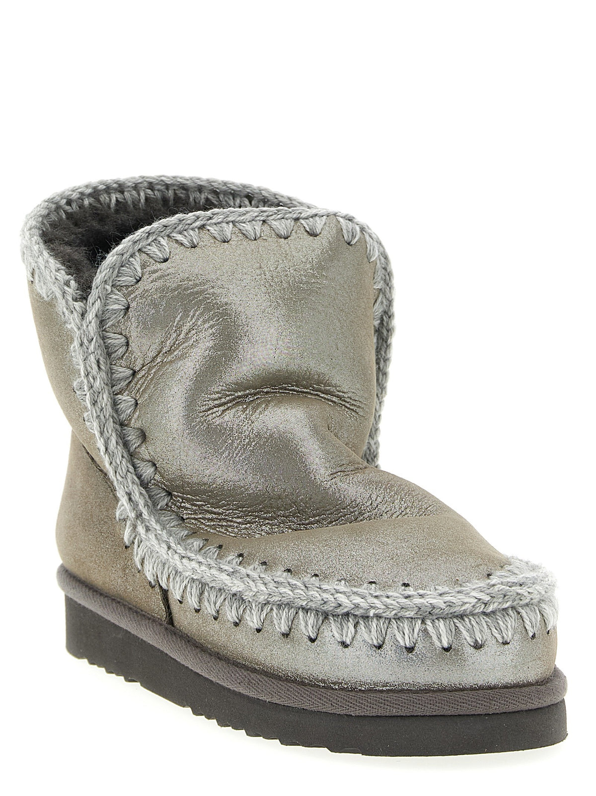 Mou Eskimo Ankle Boots Silver
