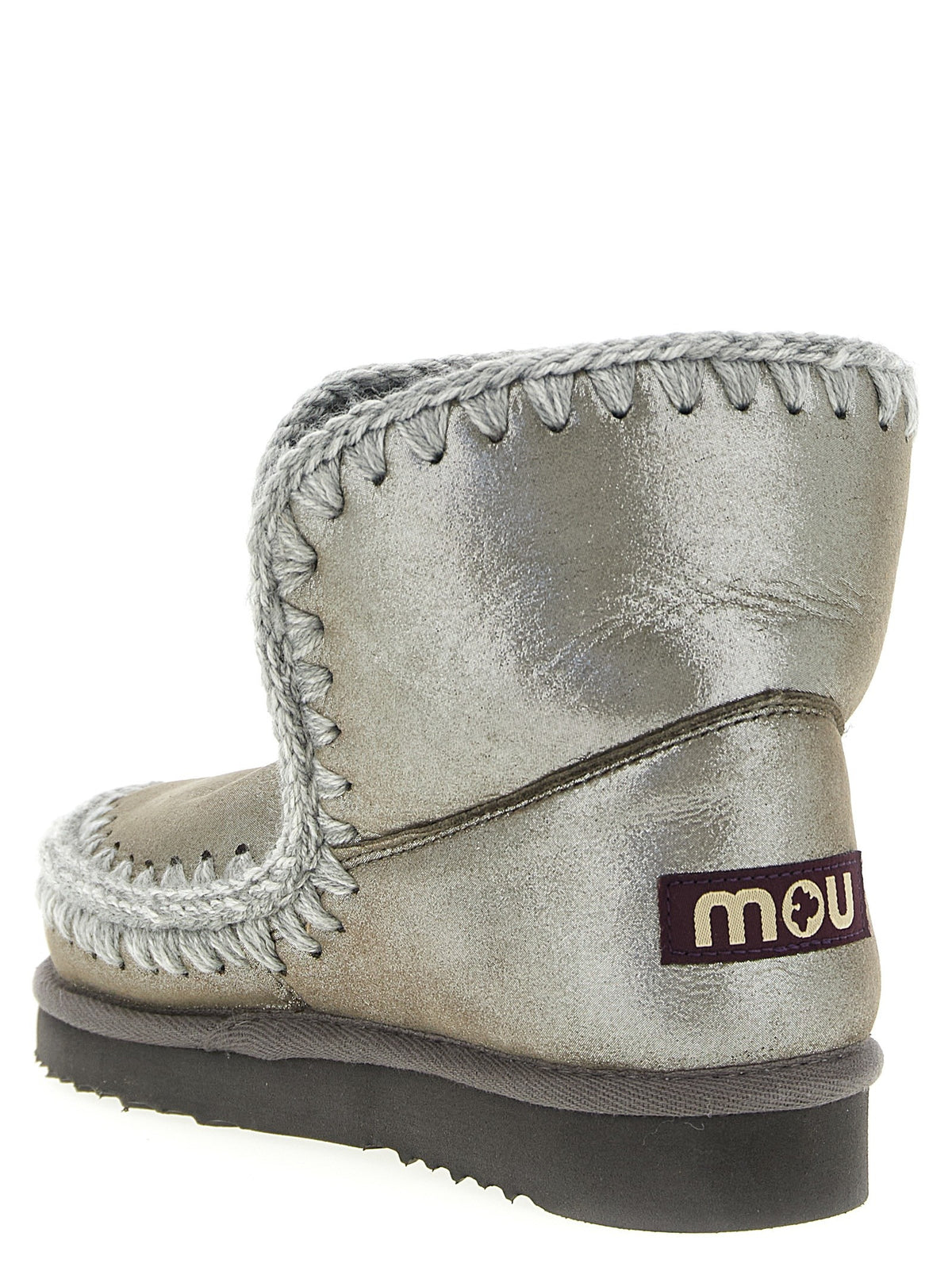 Mou Eskimo Ankle Boots Silver