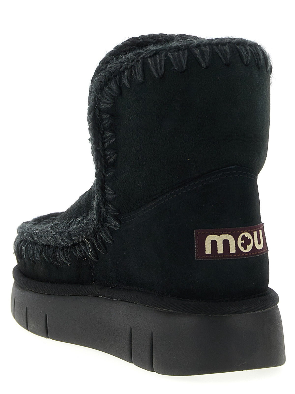 Mou Eskimo Bounce Ankle Boots Black