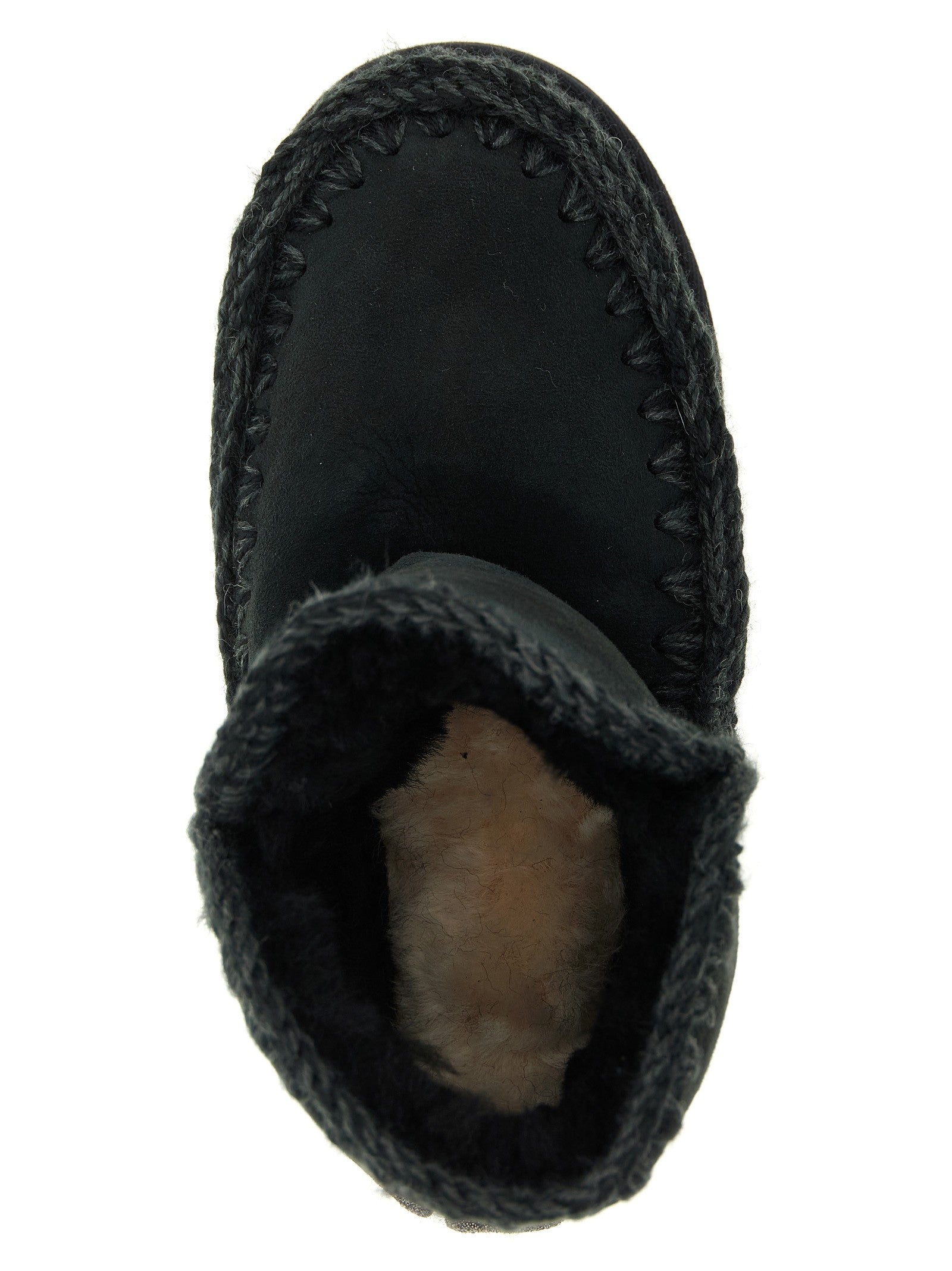 Mou Eskimo Glitter Ankle Boots Black