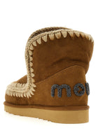 Mou Eskimo Glitter Ankle Boots Brown, view 3
