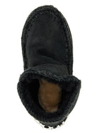 Mou Eskimo Rhinestone Ankle Boots Black, view 4