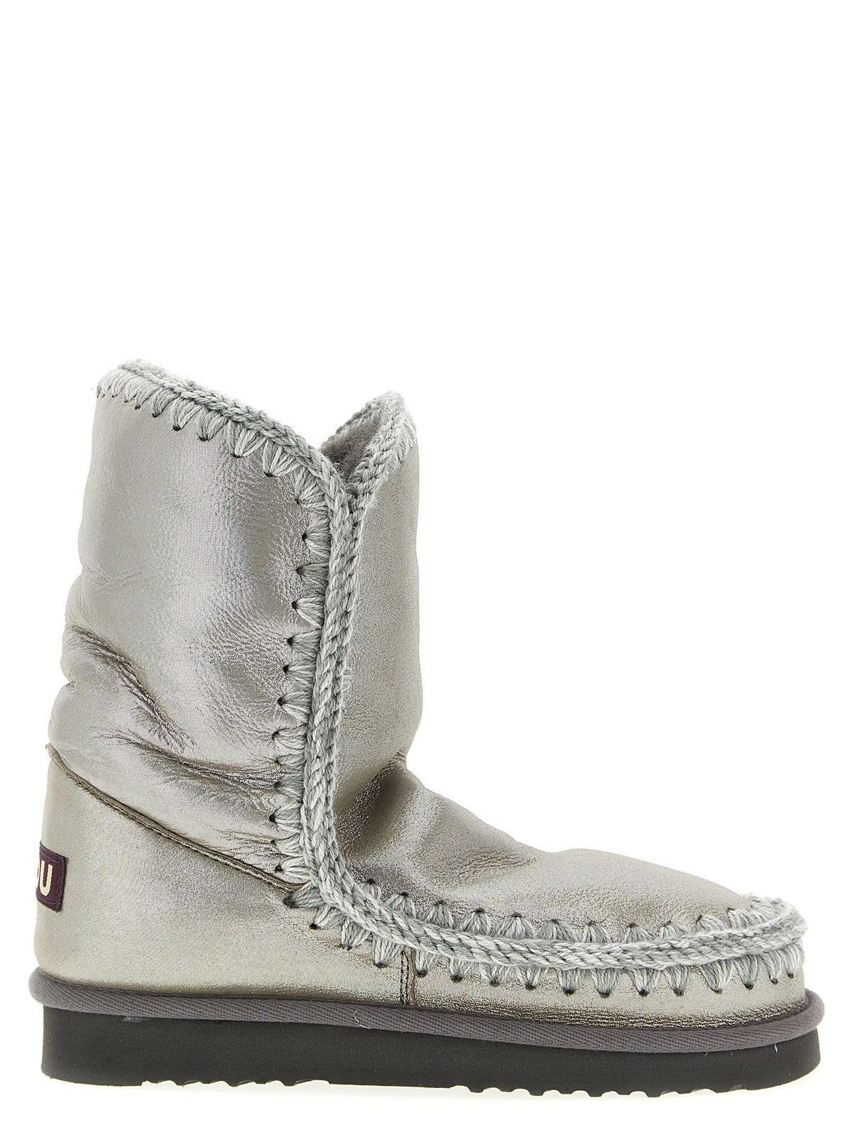Mou Eskimo Ankle Boots Silver