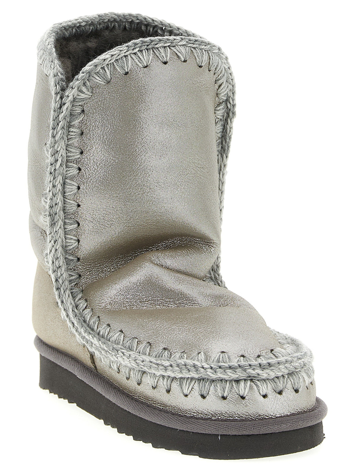 Mou Eskimo Ankle Boots Silver