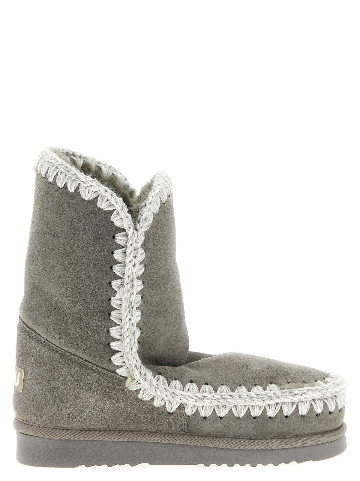 Mou Eskimo Suede Ankle Boots Grey