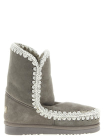 Mou Eskimo Suede Ankle Boots Grey