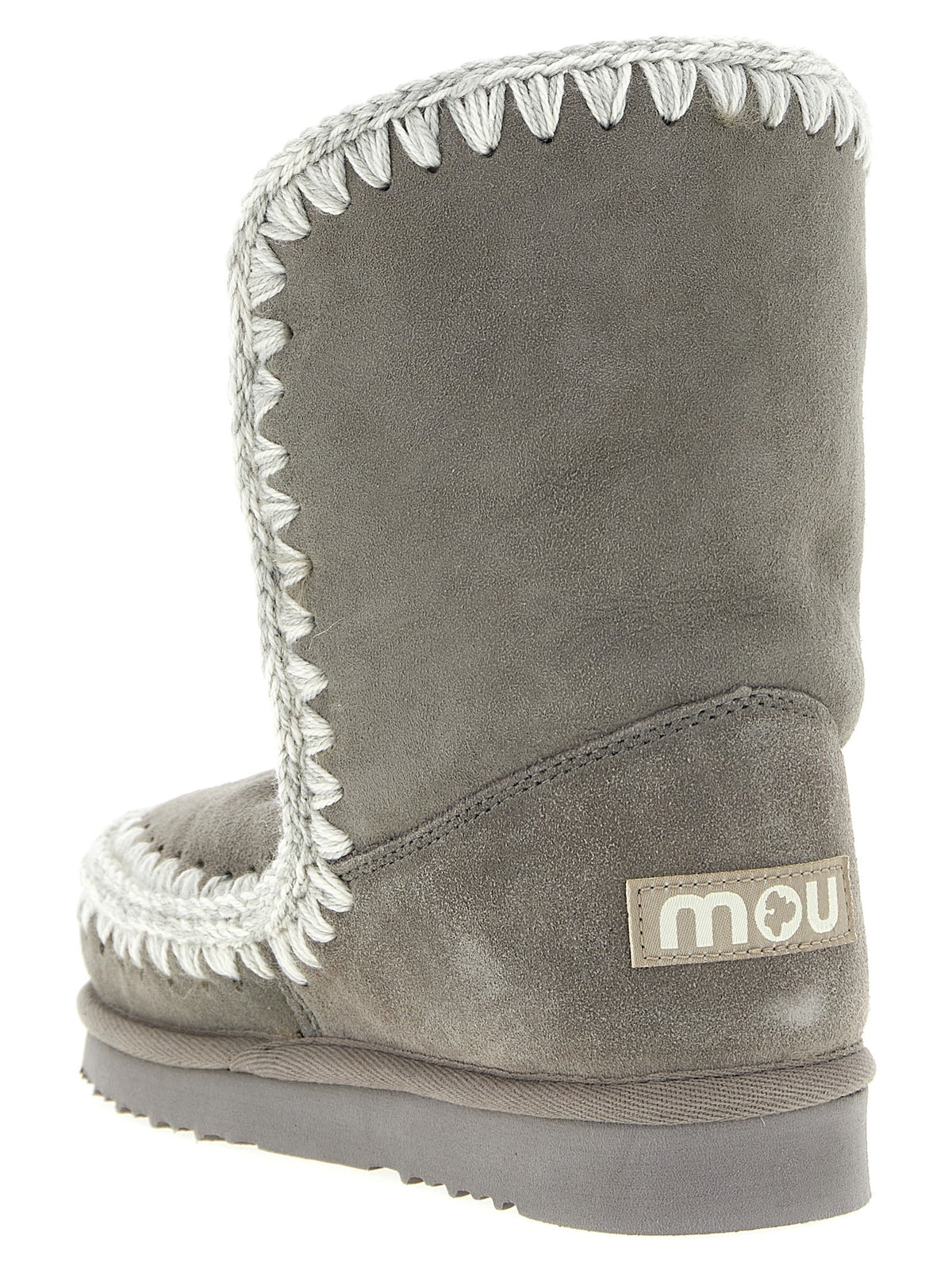 Mou Eskimo Suede Ankle Boots Grey