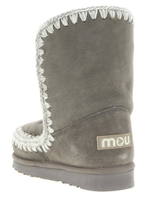 Mou Eskimo Suede Ankle Boots Grey