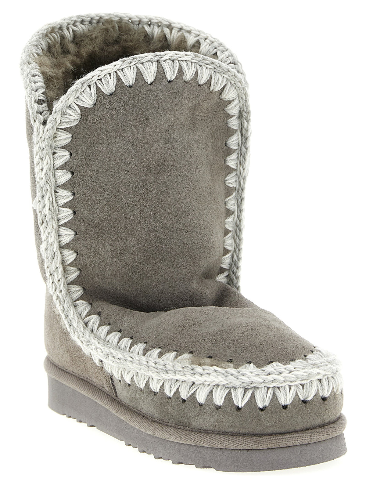 Mou Eskimo Suede Ankle Boots Grey