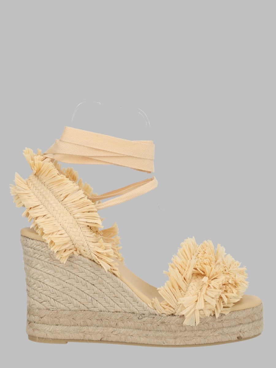 Castañer Women's Espadrilla Belisa in Rafia Beige