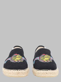 Kenzo Men's Espadrilla in Tela Kenzo Jumping Tiger Black