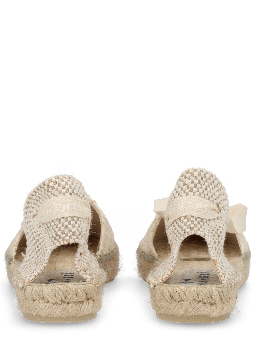 Manebi Women's Espadrilla Valenciana White