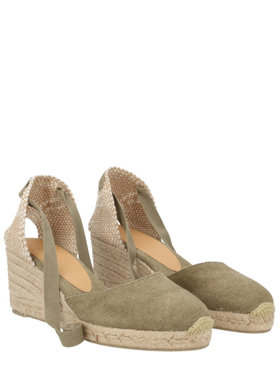 Castañer Women's Espadrille Carina Green