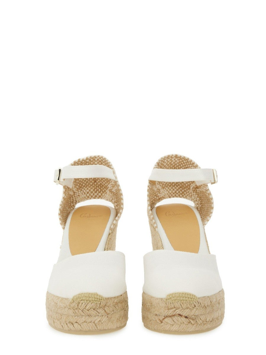 Castañer Women's Espadrille Carol White