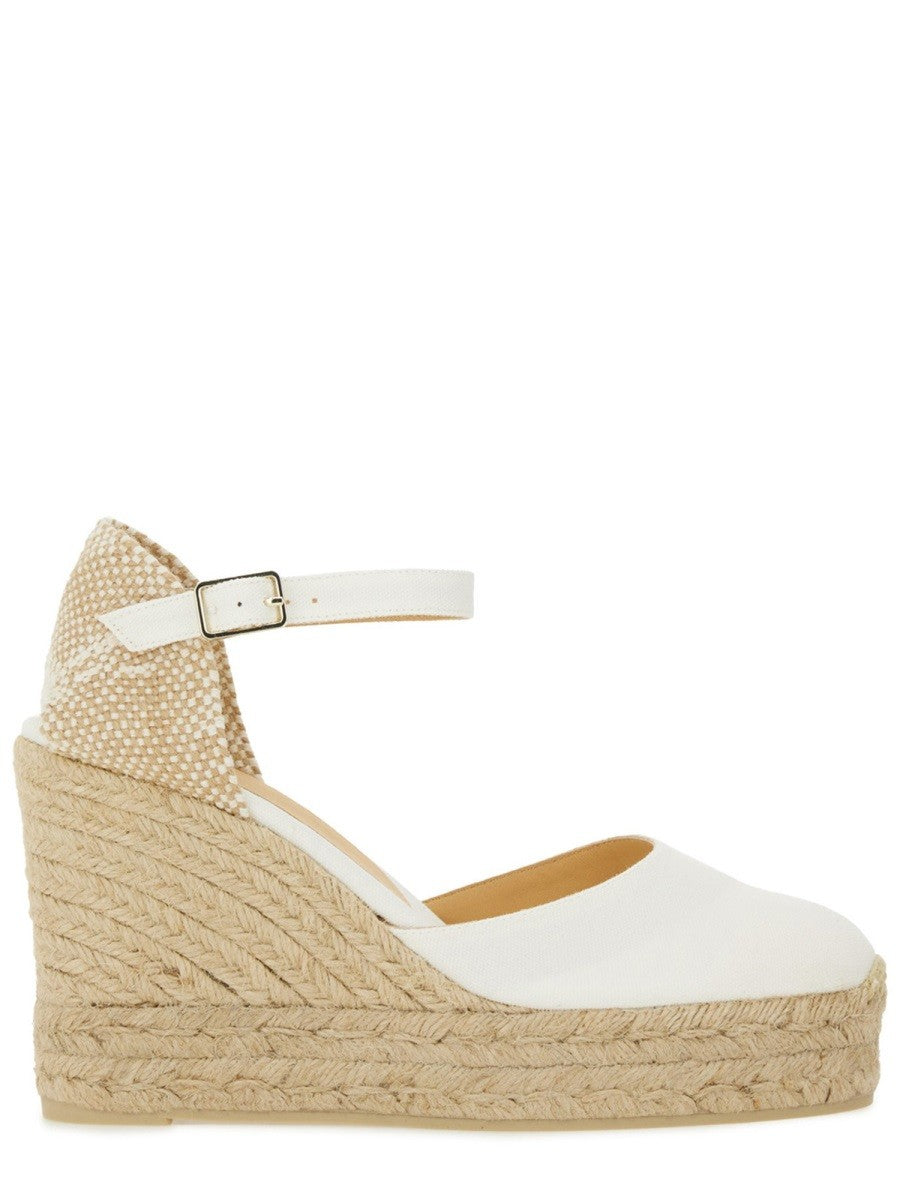Castañer Women's Espadrille Carol White