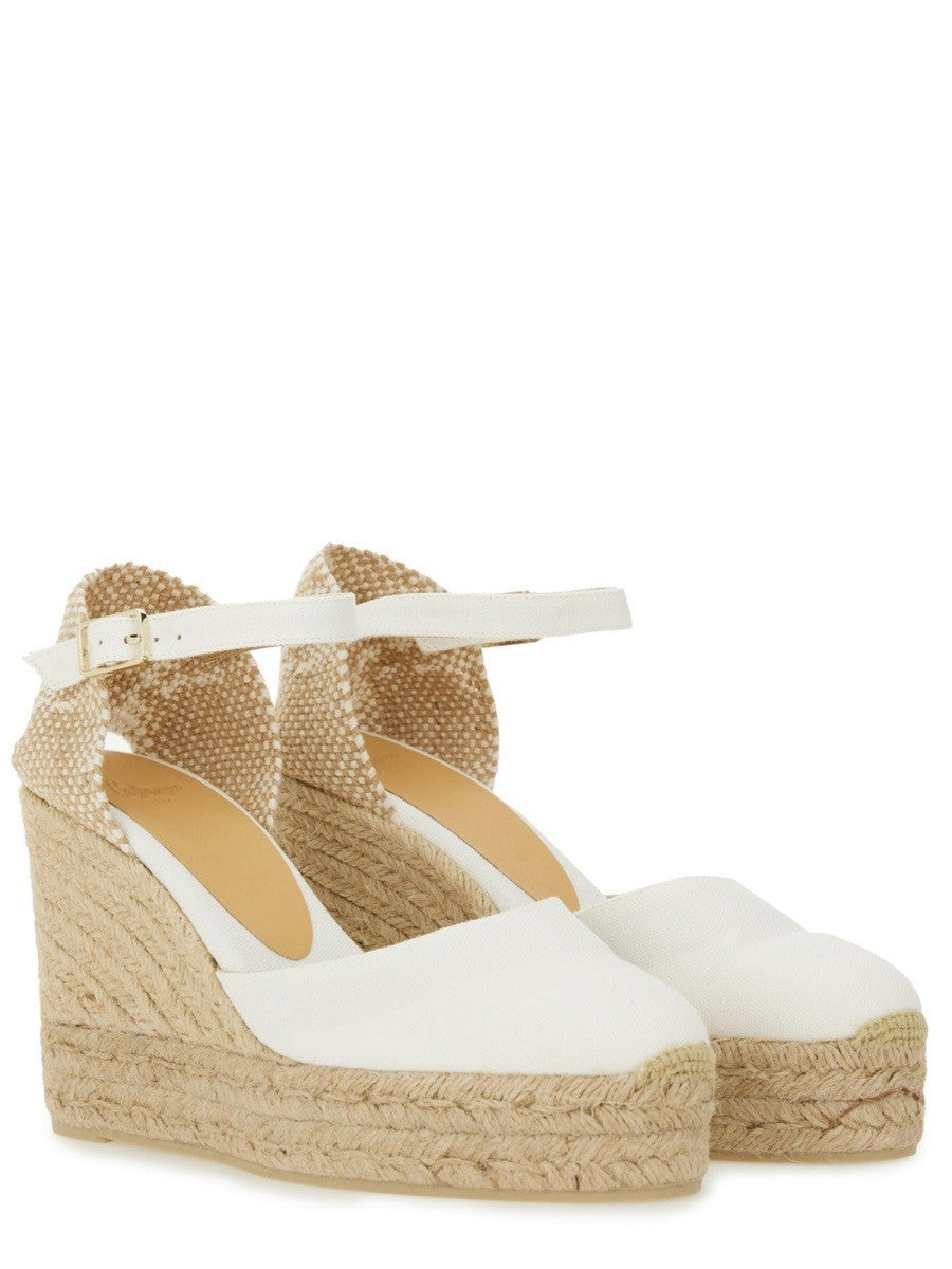 Castañer Women's Espadrille Carol White