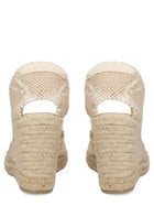 Castañer Women's Espadrille Clear White, view 4