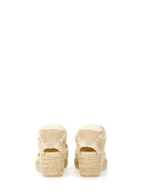 Castañer Women's Espadrille Cute White
