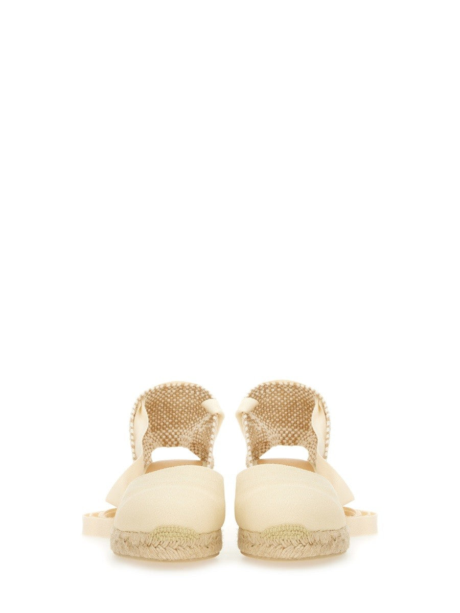 Castañer Women's Espadrille Cute White