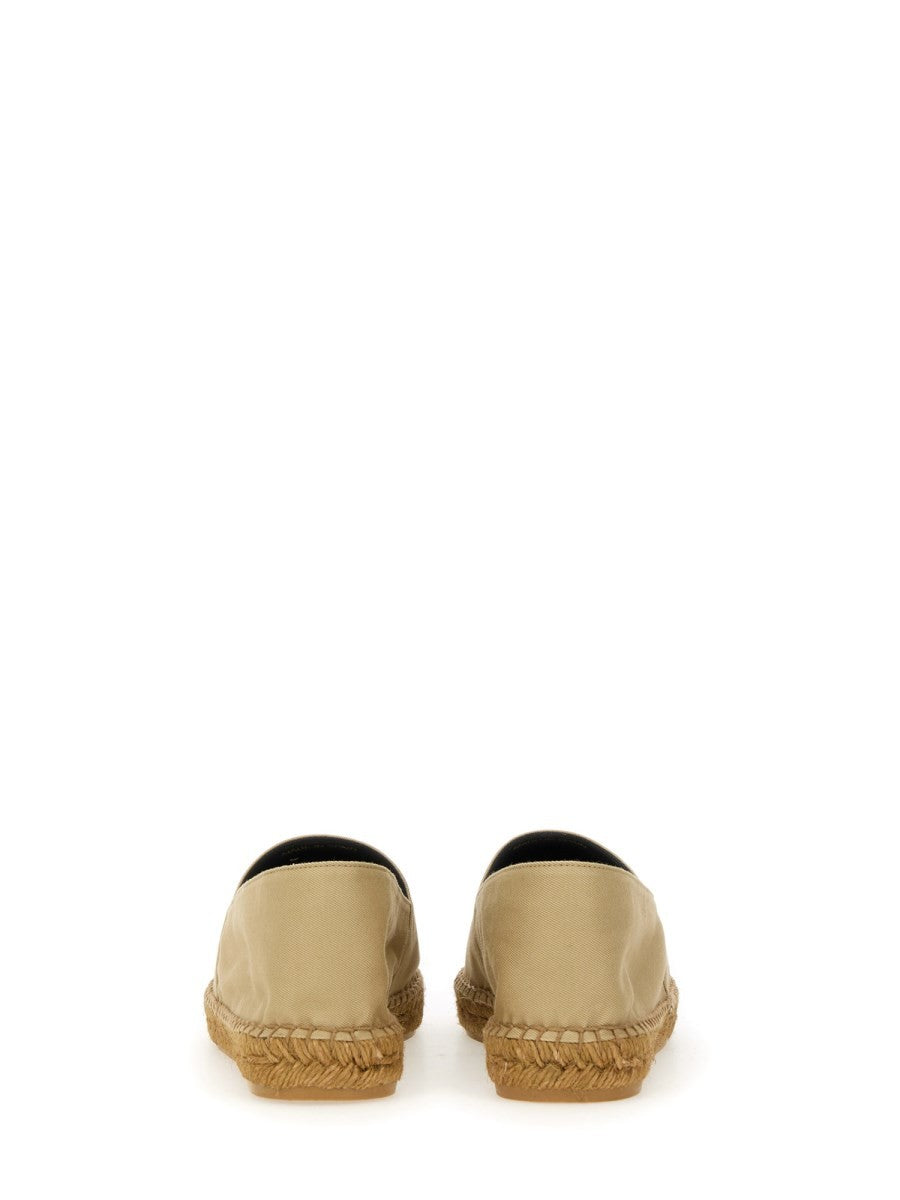 Saint Laurent Women's Espadrille in Gabardine Beige