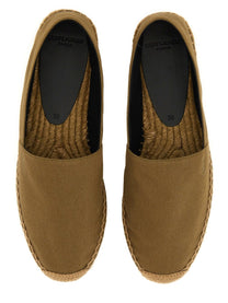 Saint Laurent Women's Espadrille in Gabardine Green