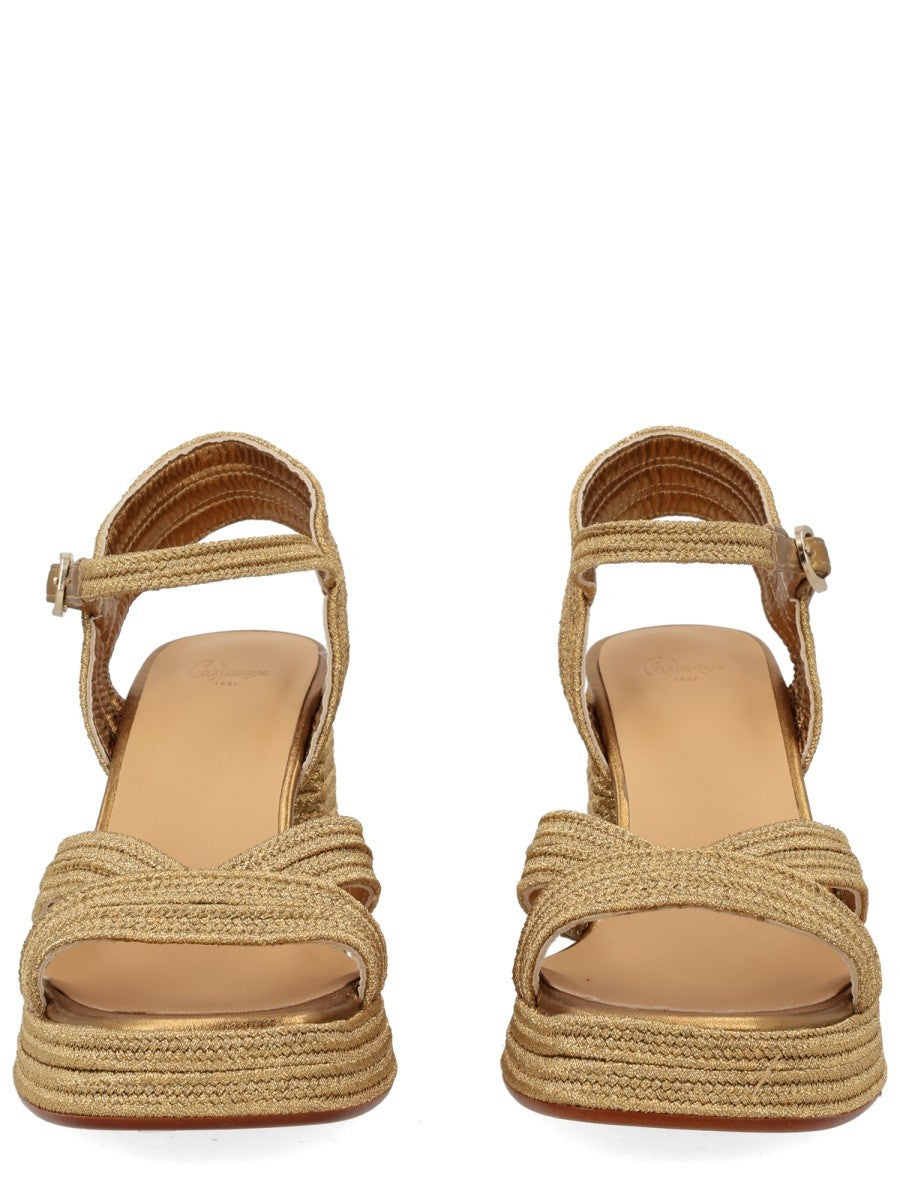 Castañer Women's Espadrille Valley Gold