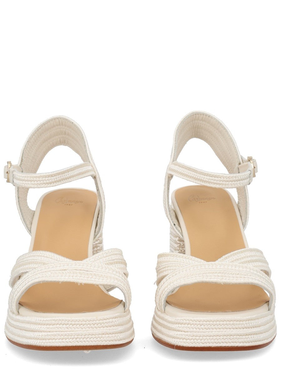 Castañer Women's Espadrille Valley White