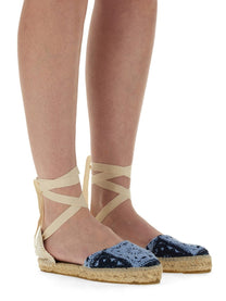 Manebi Women's Espadrilles Flat Blue