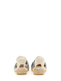 Manebi Women's Espadrilles Flat Blue