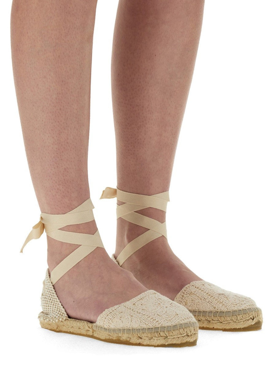 Manebi Women's Espadrilles Flat White