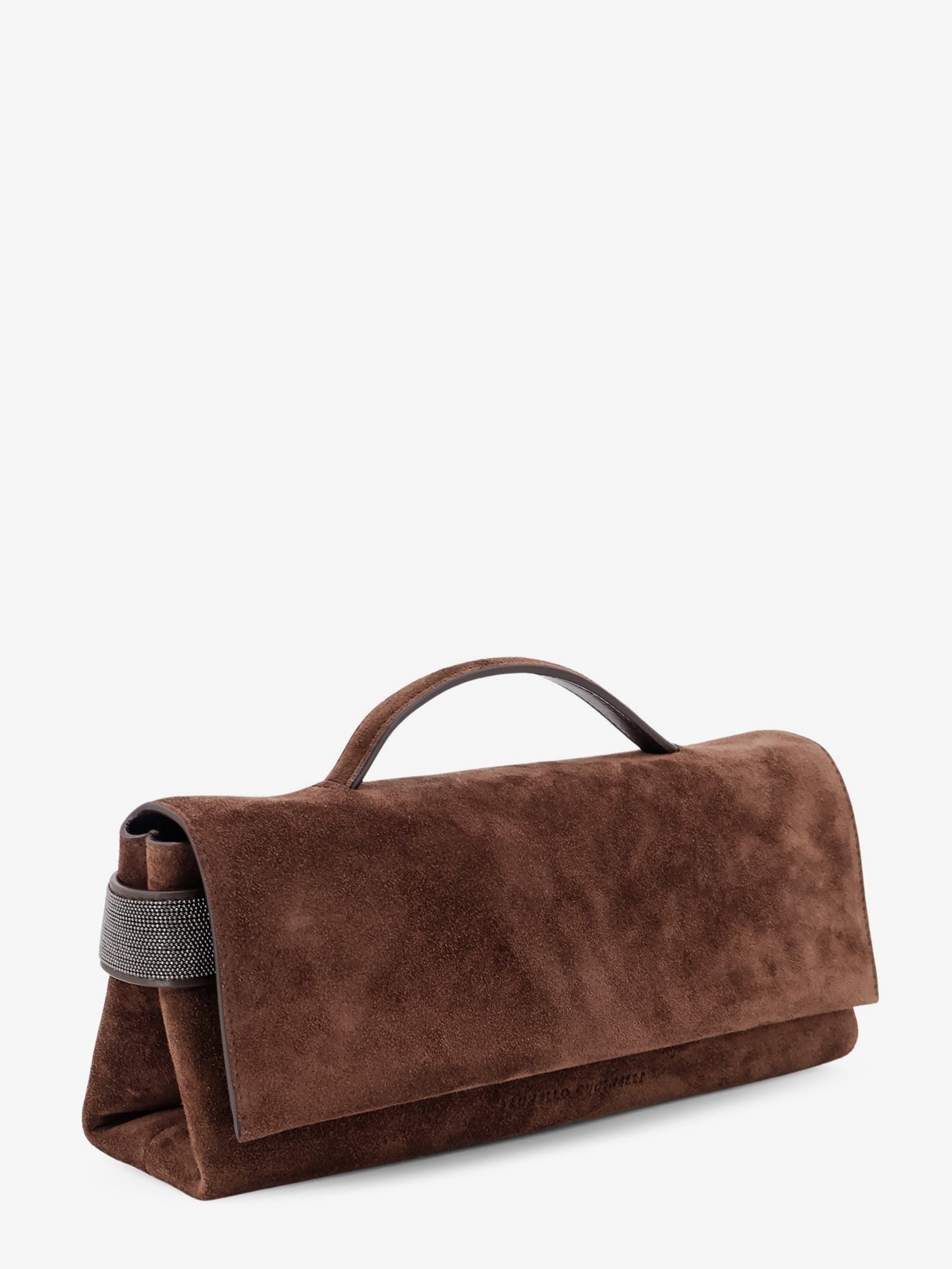 Brunello Cucinelli Women's Essence Suede Handbag Brown