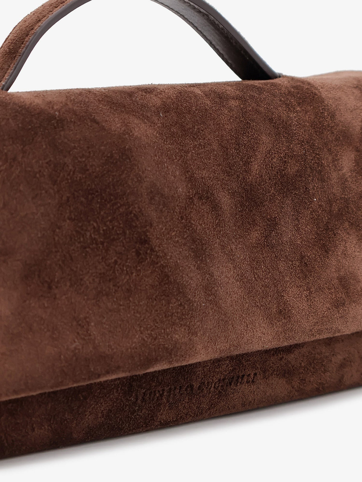 Brunello Cucinelli Women's Essence Suede Handbag Brown, view 5