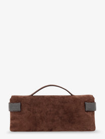 Brunello Cucinelli Women's Essence Suede Handbag Brown