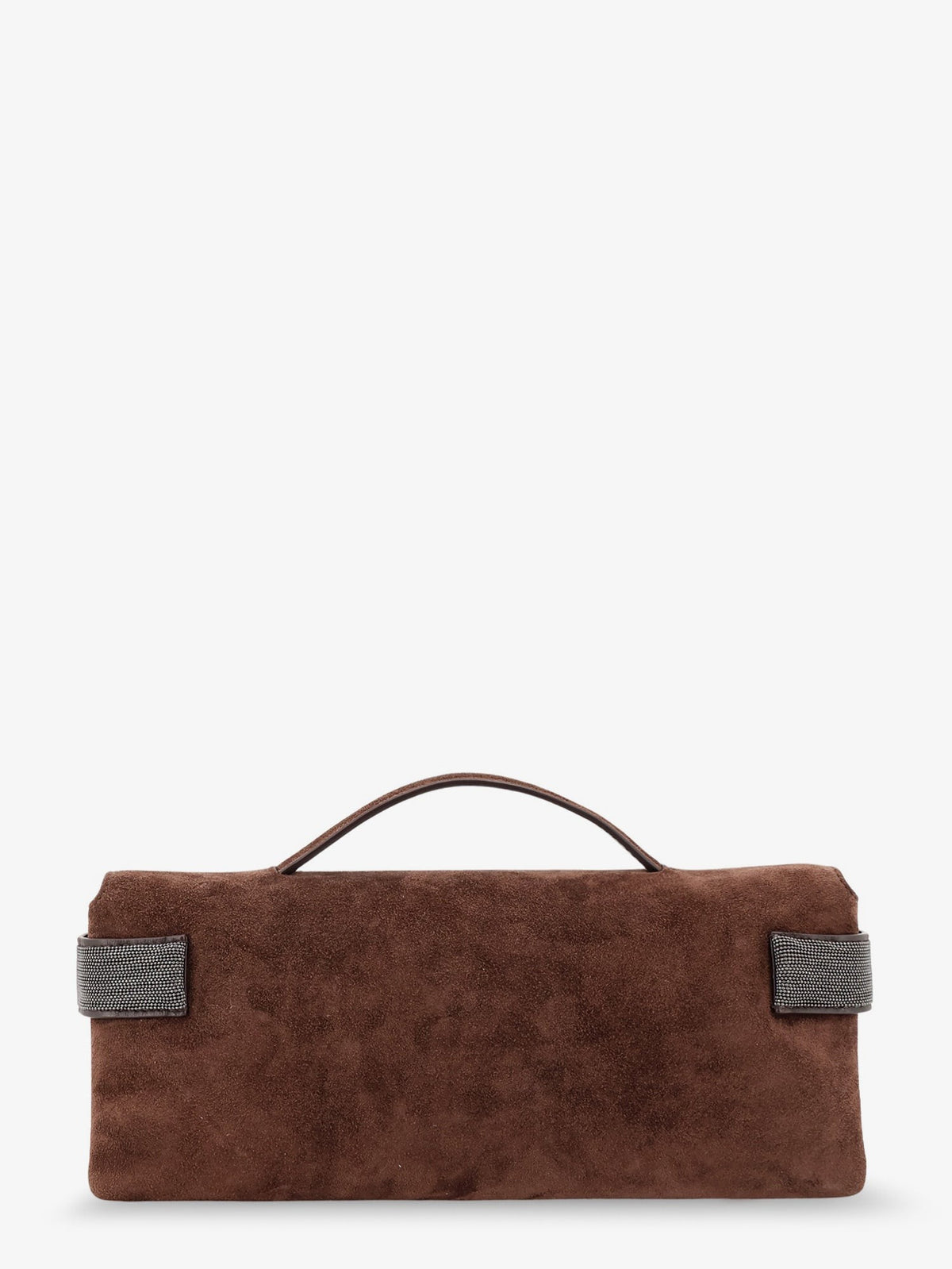 Brunello Cucinelli Women's Essence Suede Handbag Brown, view 2