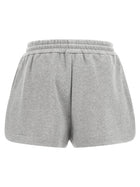 Fendi Women's Fendi Essentia Cotton Jersey Shorts Grey, view 2