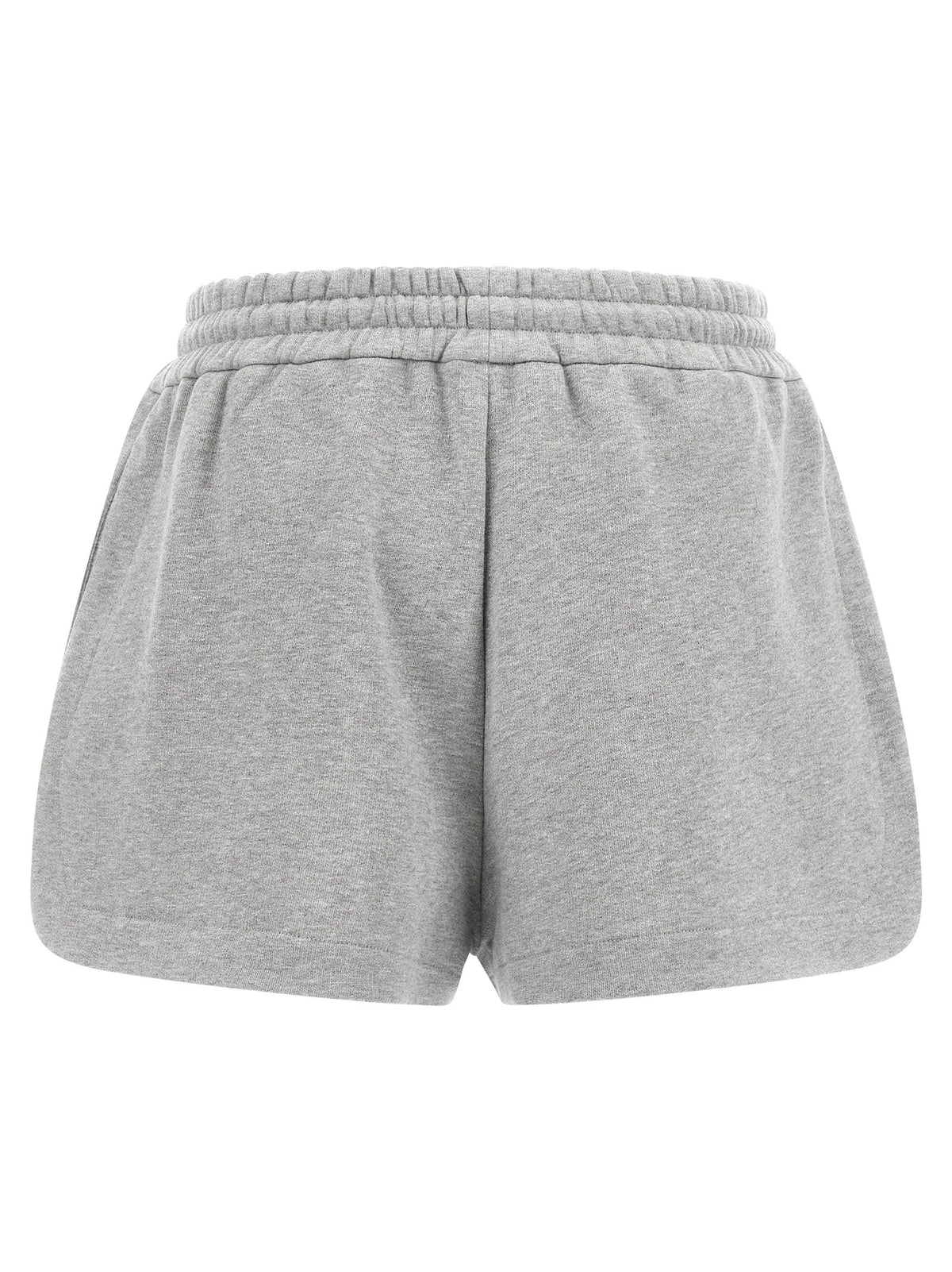 Fendi Women's Fendi Essentia Cotton Jersey Shorts Grey, view 2
