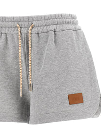 Fendi Women's Fendi Essentia Cotton Jersey Shorts Grey
