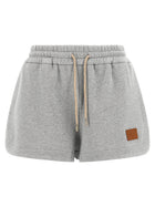Fendi Women's Fendi Essentia Cotton Jersey Shorts Grey