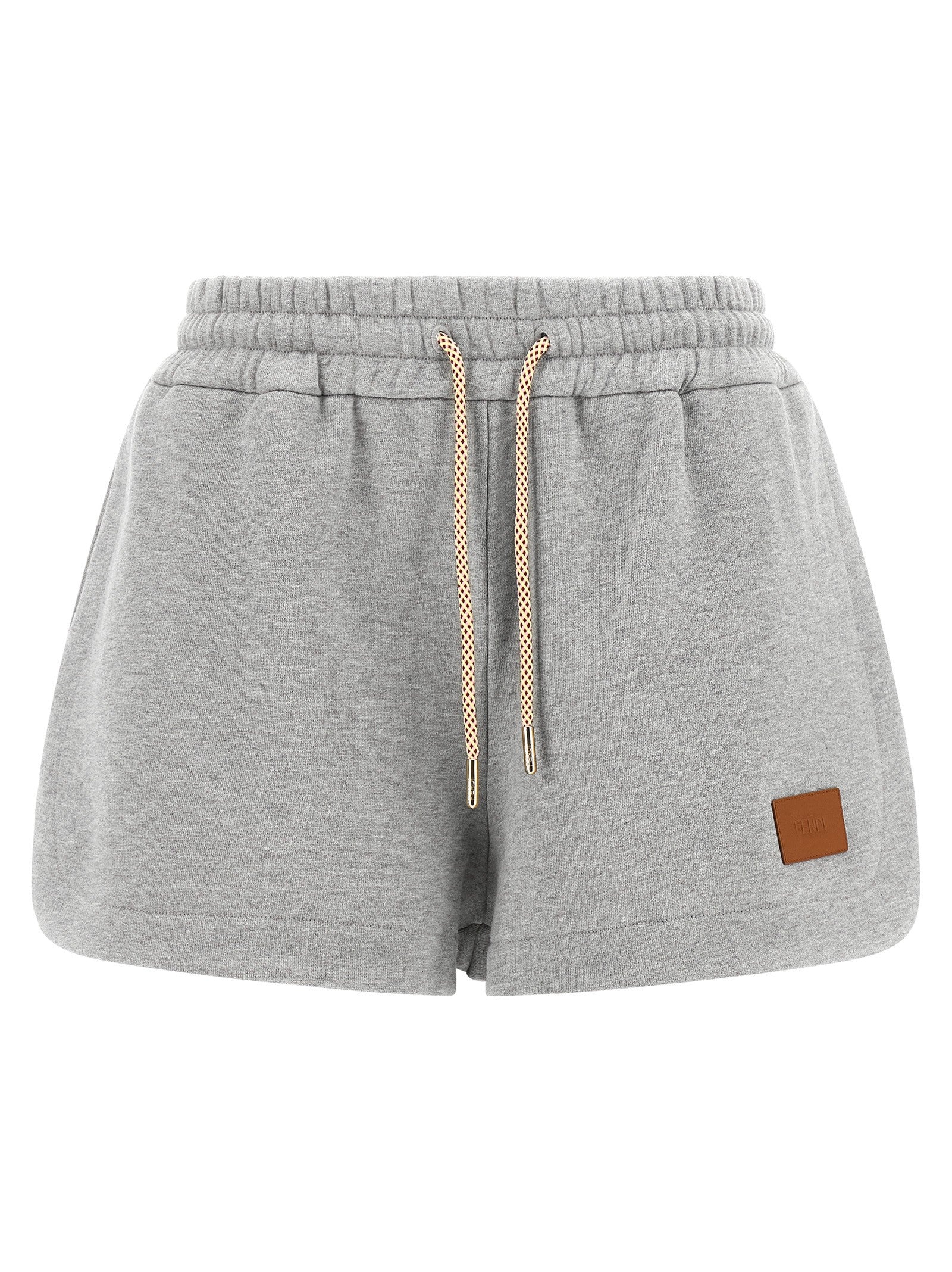 Fendi Women's Fendi Essentia Cotton Jersey Shorts Grey