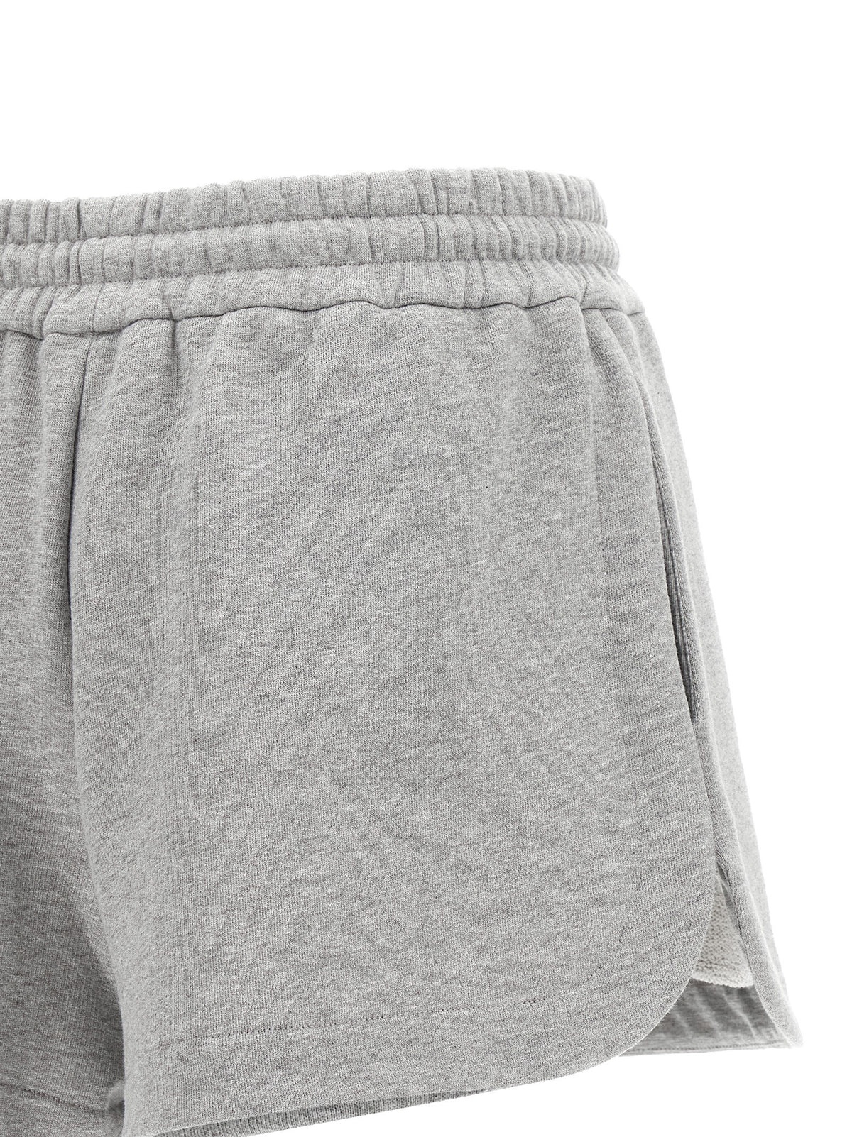 Fendi Women's Fendi Essentia Cotton Jersey Shorts Grey, view 4