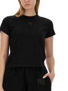 alexanderwang Women's Essential Shrunk Shirt Black, view 5