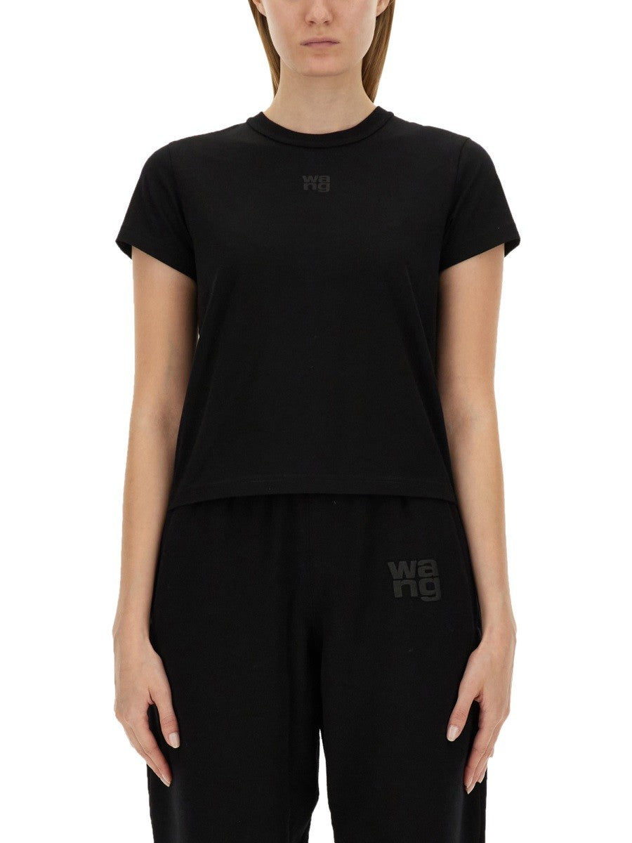 alexanderwang Women's Essential Shrunk Shirt Black