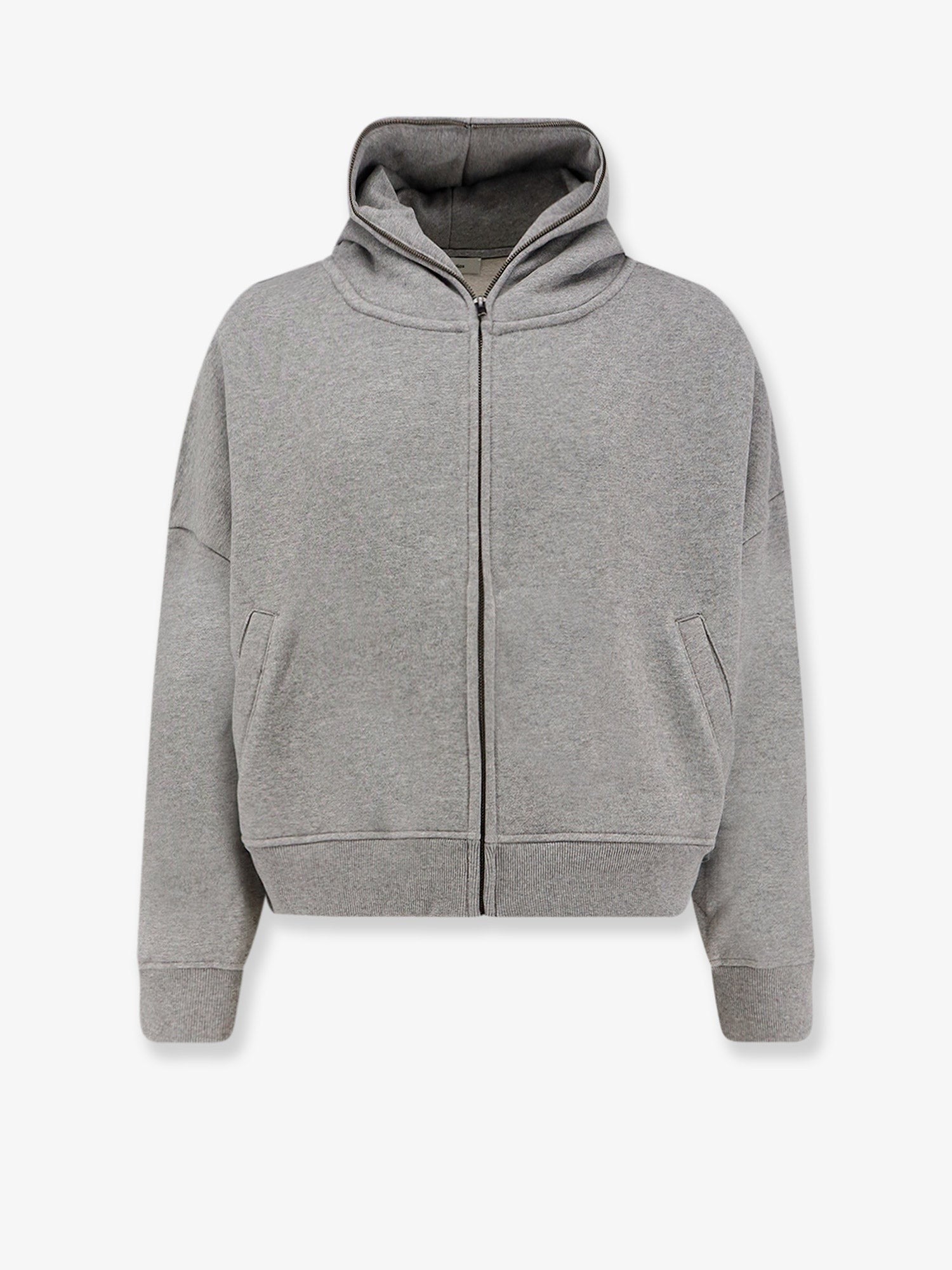 Entire Studios Unisex Eternal Zip Cottton Sweatshirt Grey