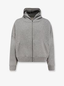 Entire Studios Unisex Eternal Zip Cottton Sweatshirt Grey