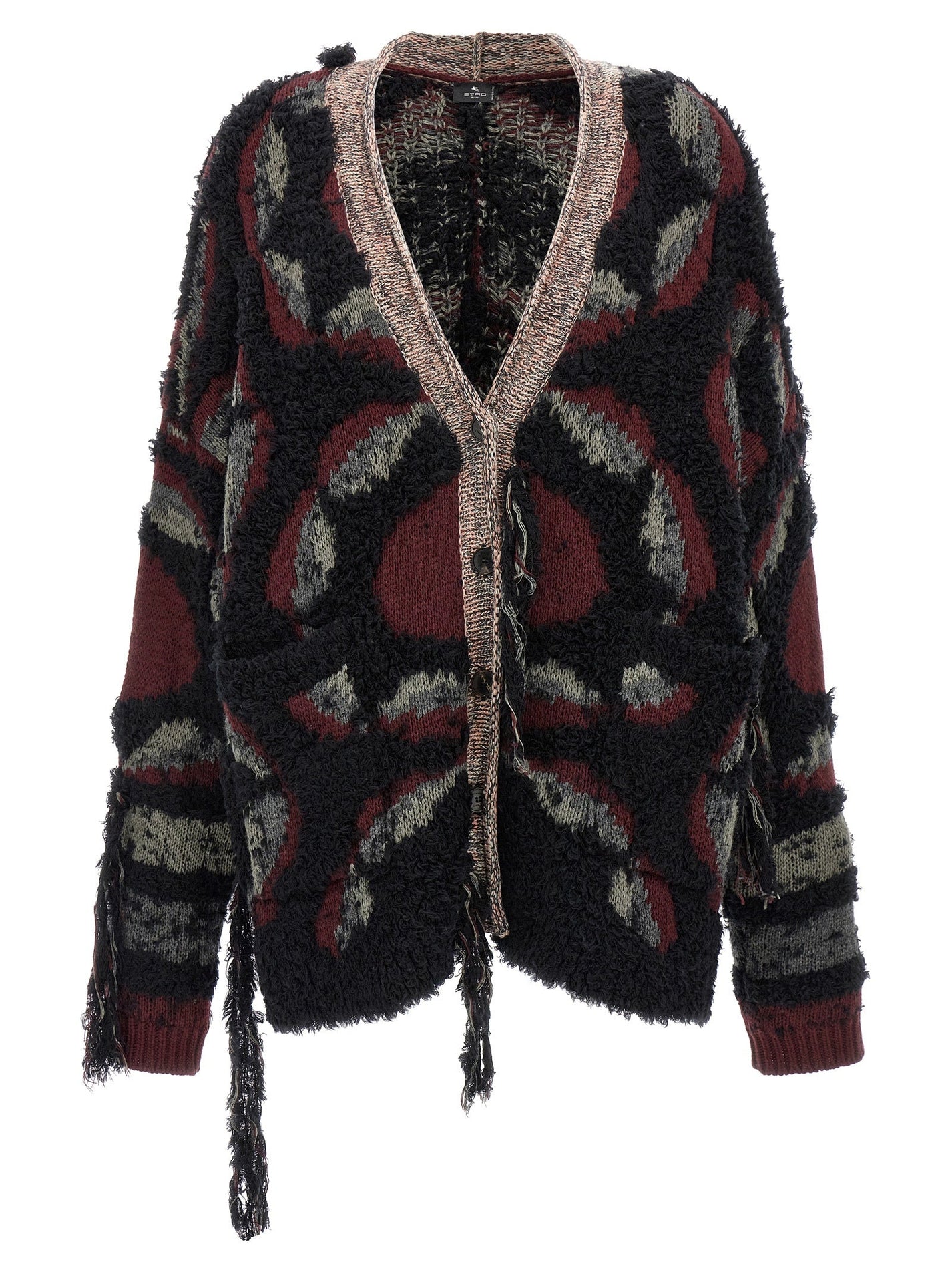 ETRO - ETRO - Fringed oversized cardigan - Women’s Knitwear