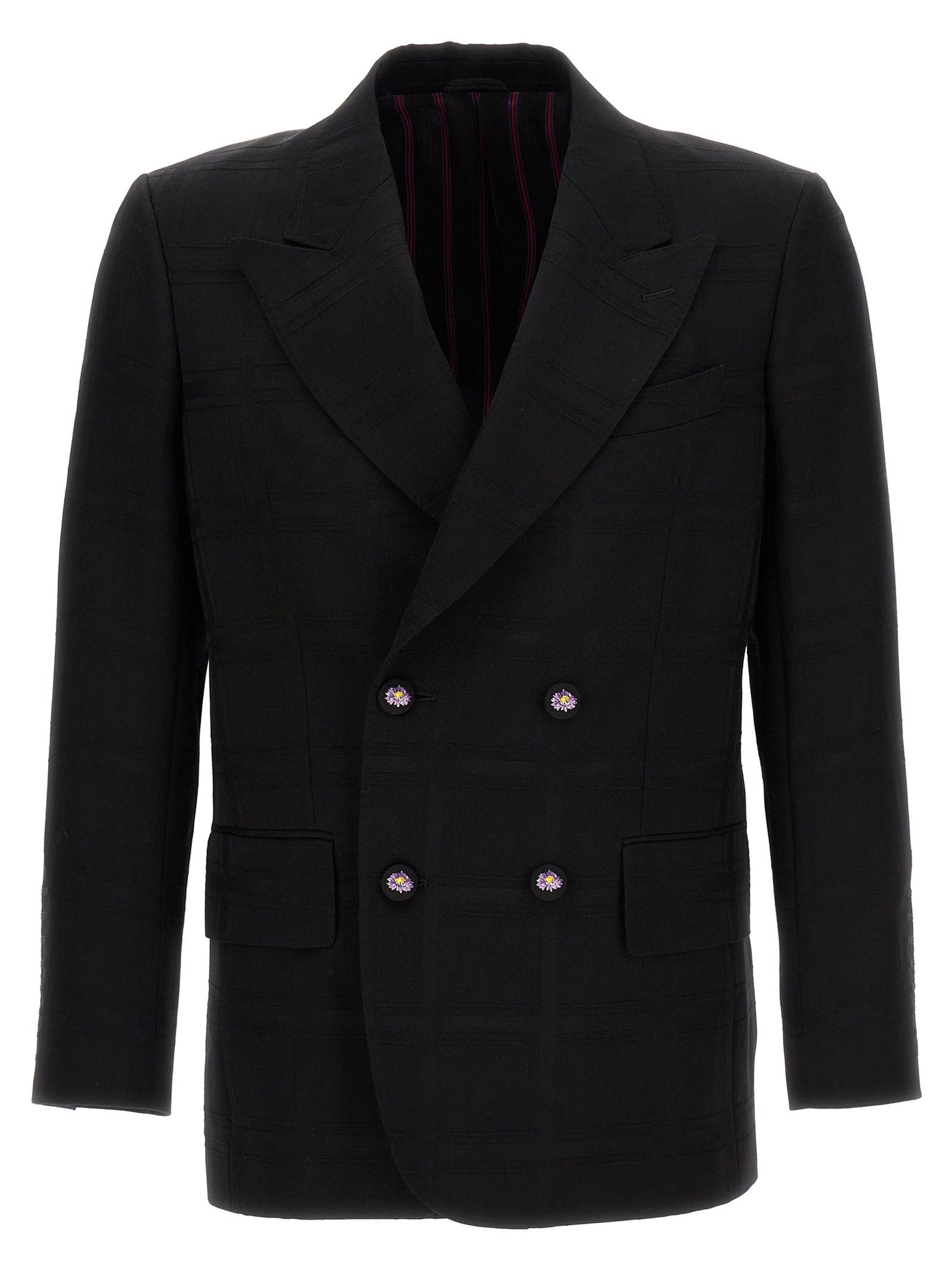 ETRO - ETRO - Check double-breasted blazer - Men’s Clothing