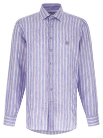 ETRO - ETRO - Striped linen shirt - Men’s Tops